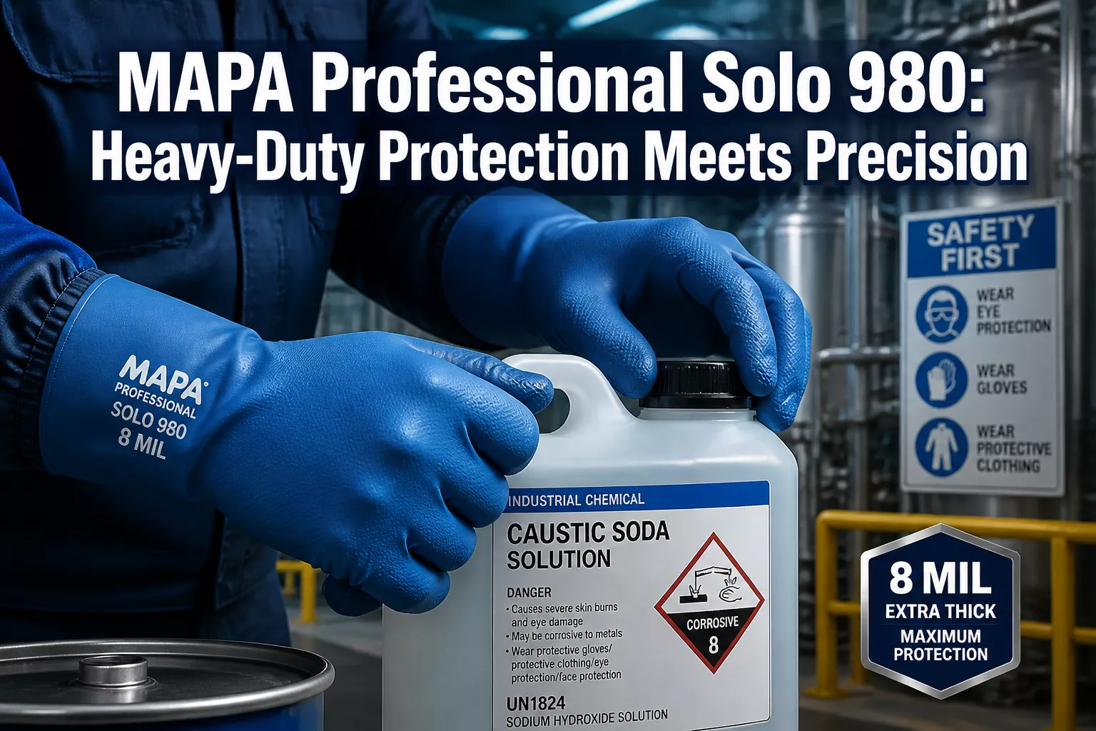 Professional () hero image featuring 'MAPA Professional Solo 980: Heavy-Duty Protection Meets Precision' in extra large