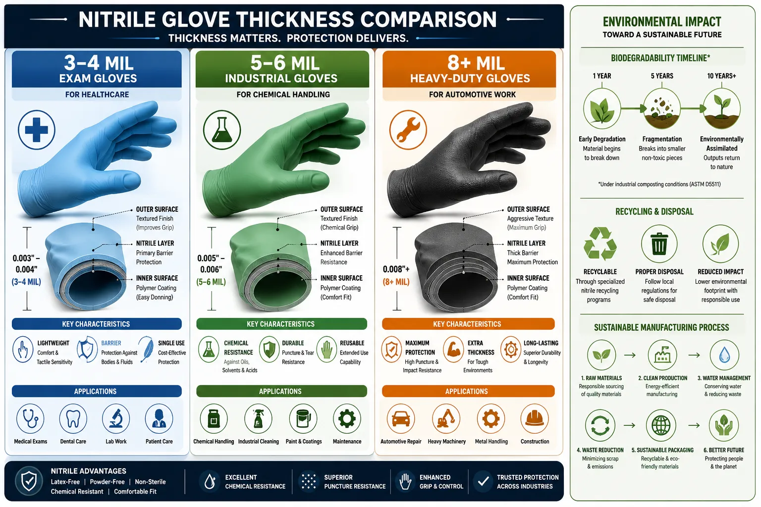 Best Nitrile Glove Brands for Food Service Industry