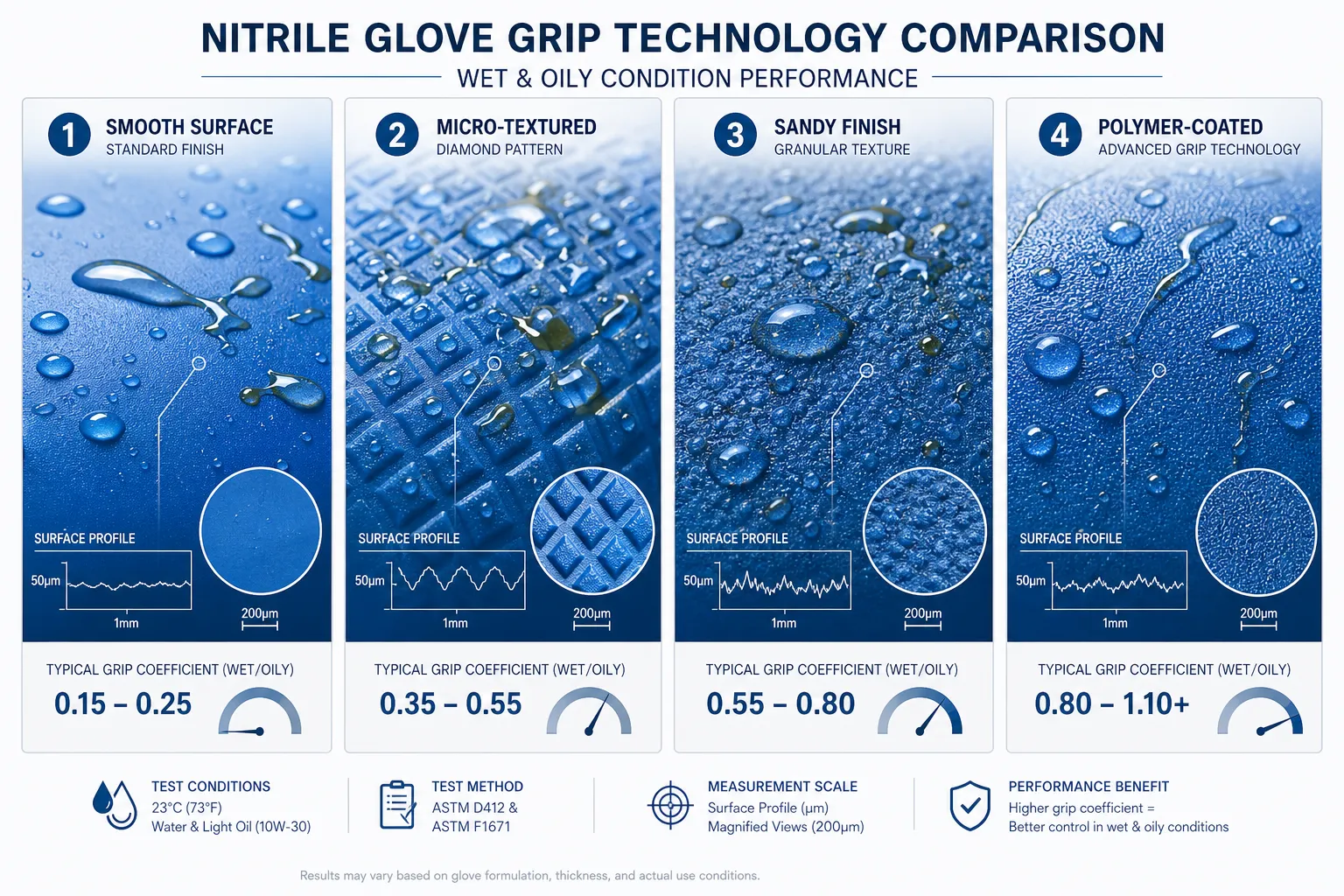 Do Sandy Surface Nitrile Gloves Work Better Than Regular Textured Gloves