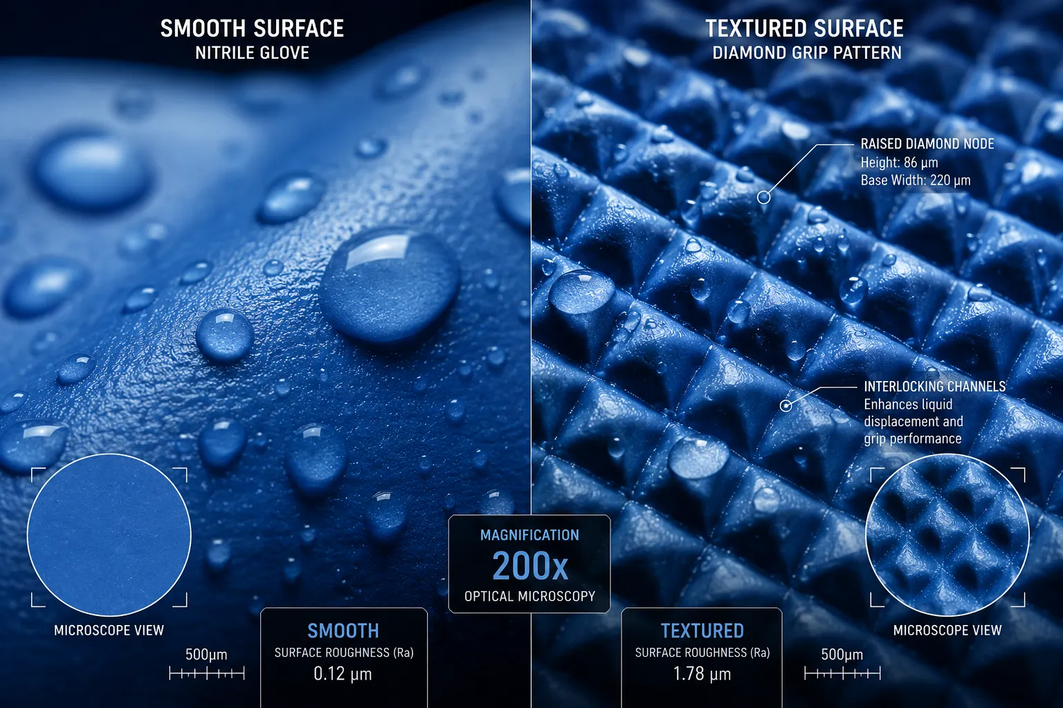 Understanding Textured Grip Technology in Nitrile Gloves