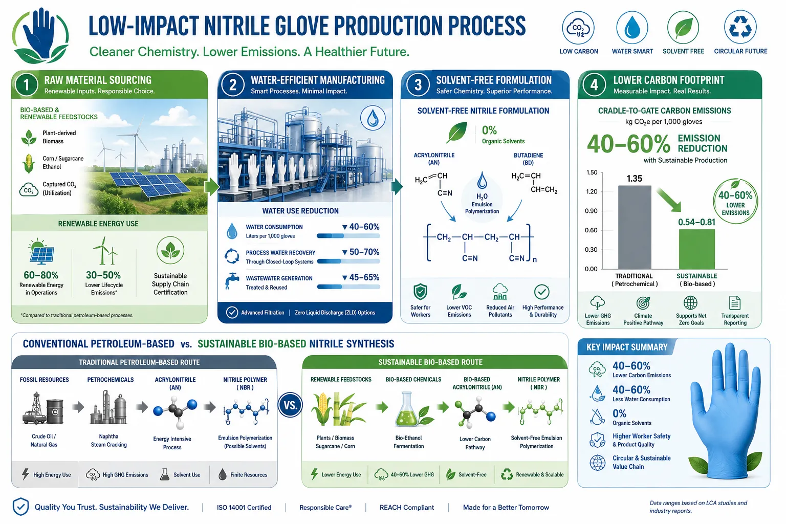 What Are Sustainable Nitrile Gloves and How Are They Different from Regular Ones
