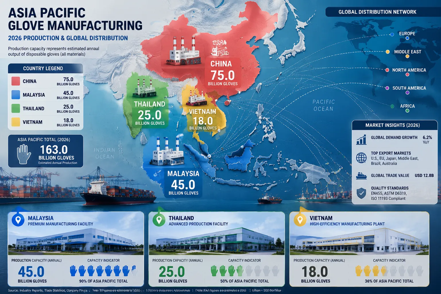 Which Countries in Asia Pacific Produce the Most Nitrile Gloves
