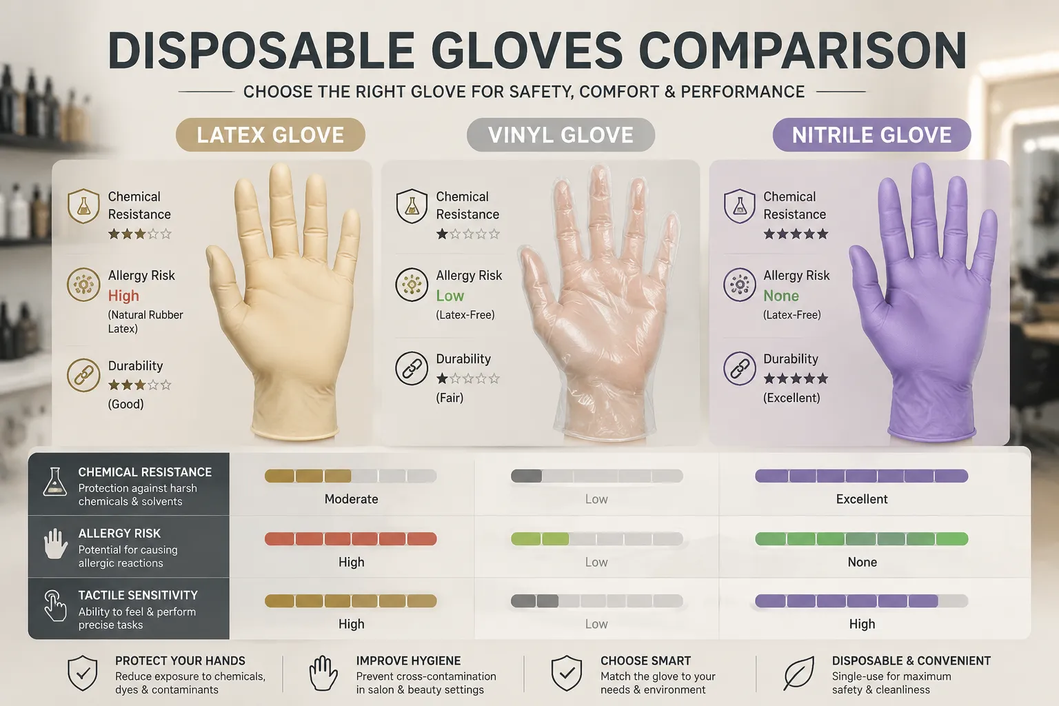Can You Still Get Contact Dermatitis Wearing Nitrile Gloves in Salons?
