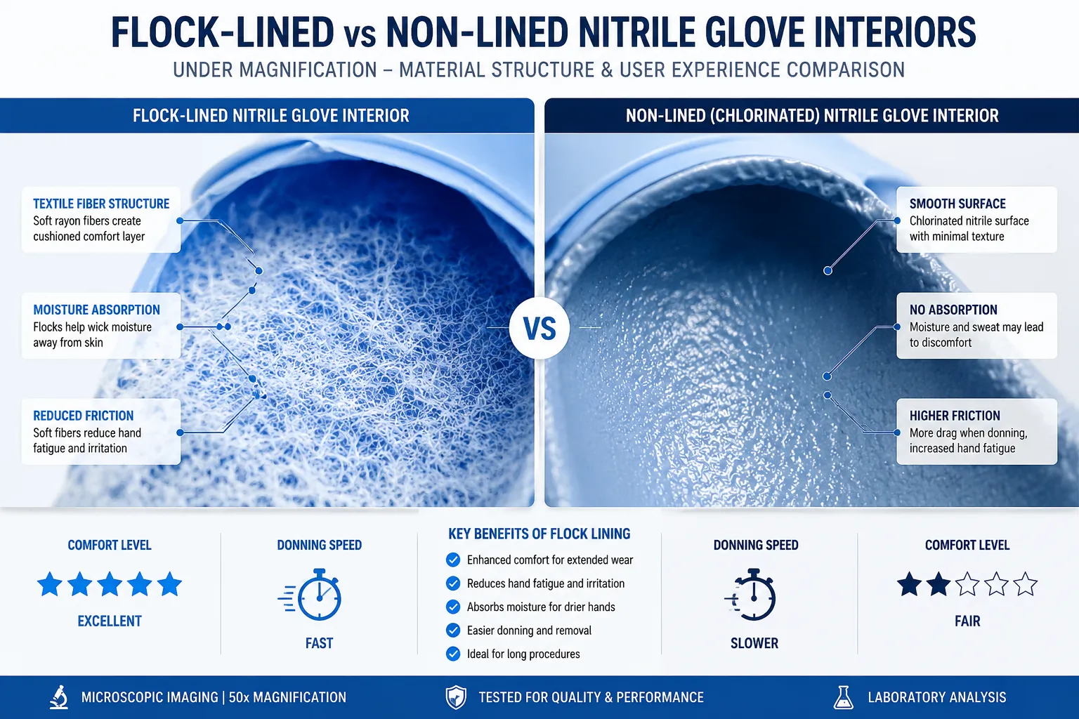 How Does Flock Lining Improve Comfort in Disposable Gloves