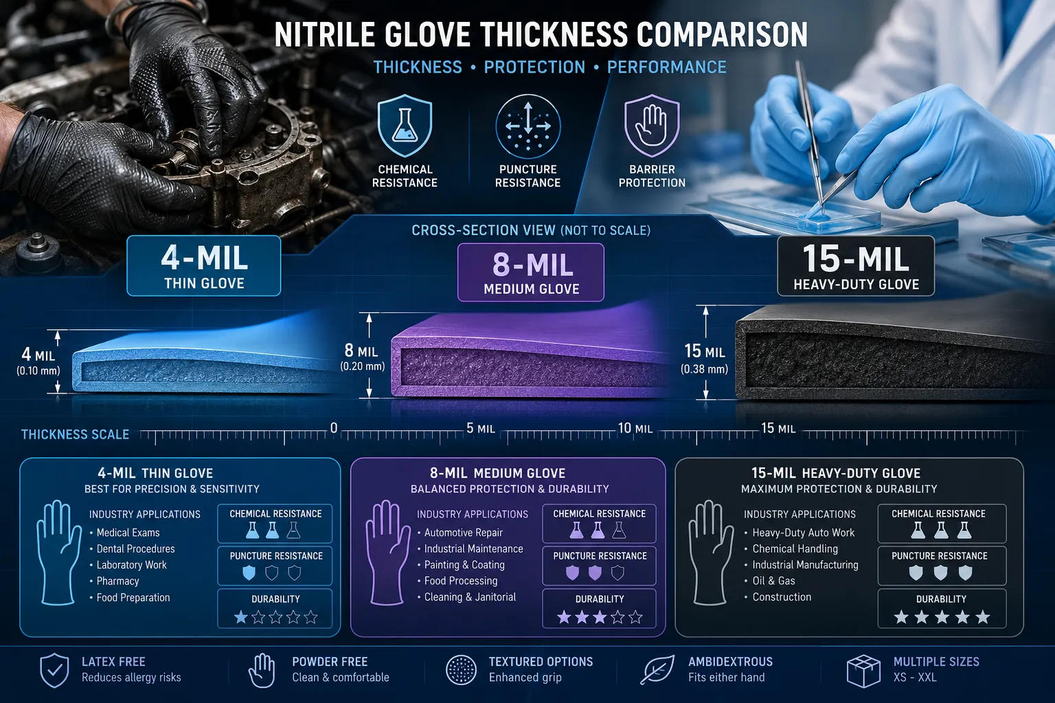 Textured vs Smooth Nitrile Gloves: Which Is Better for Grip