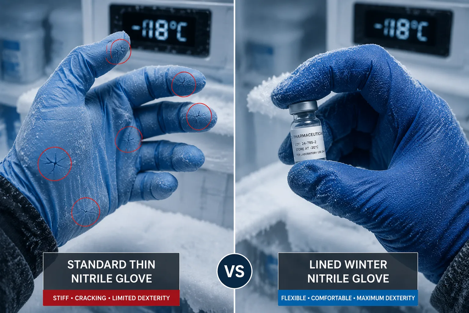 Winter Nitrile Gloves vs Insulated Leather Gloves for Freezer Work